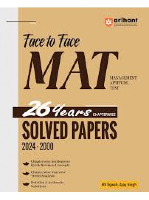 Face to Face mat with 26 years solved papers at Ashirwad Publication